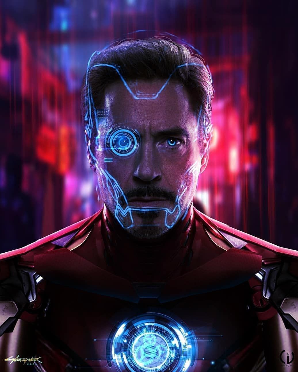 Cyberpunk 2077 Iron Man - HD Wallpaper 