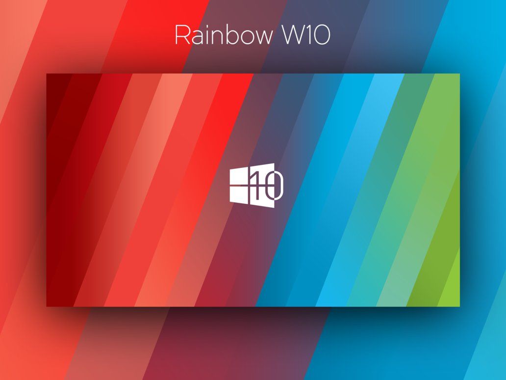 Windows 10 Rainbow Wallpaper Hd - HD Wallpaper 