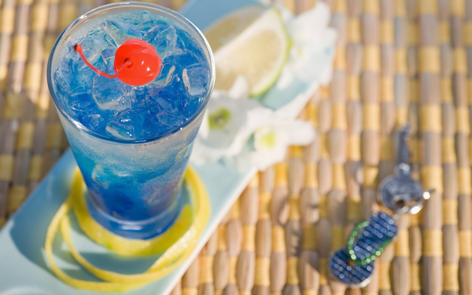 Blue Lagoon Cocktail Sans Alcool - HD Wallpaper 