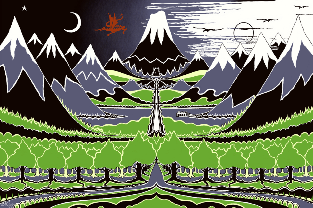 Hobbit Book Cover Art - HD Wallpaper 