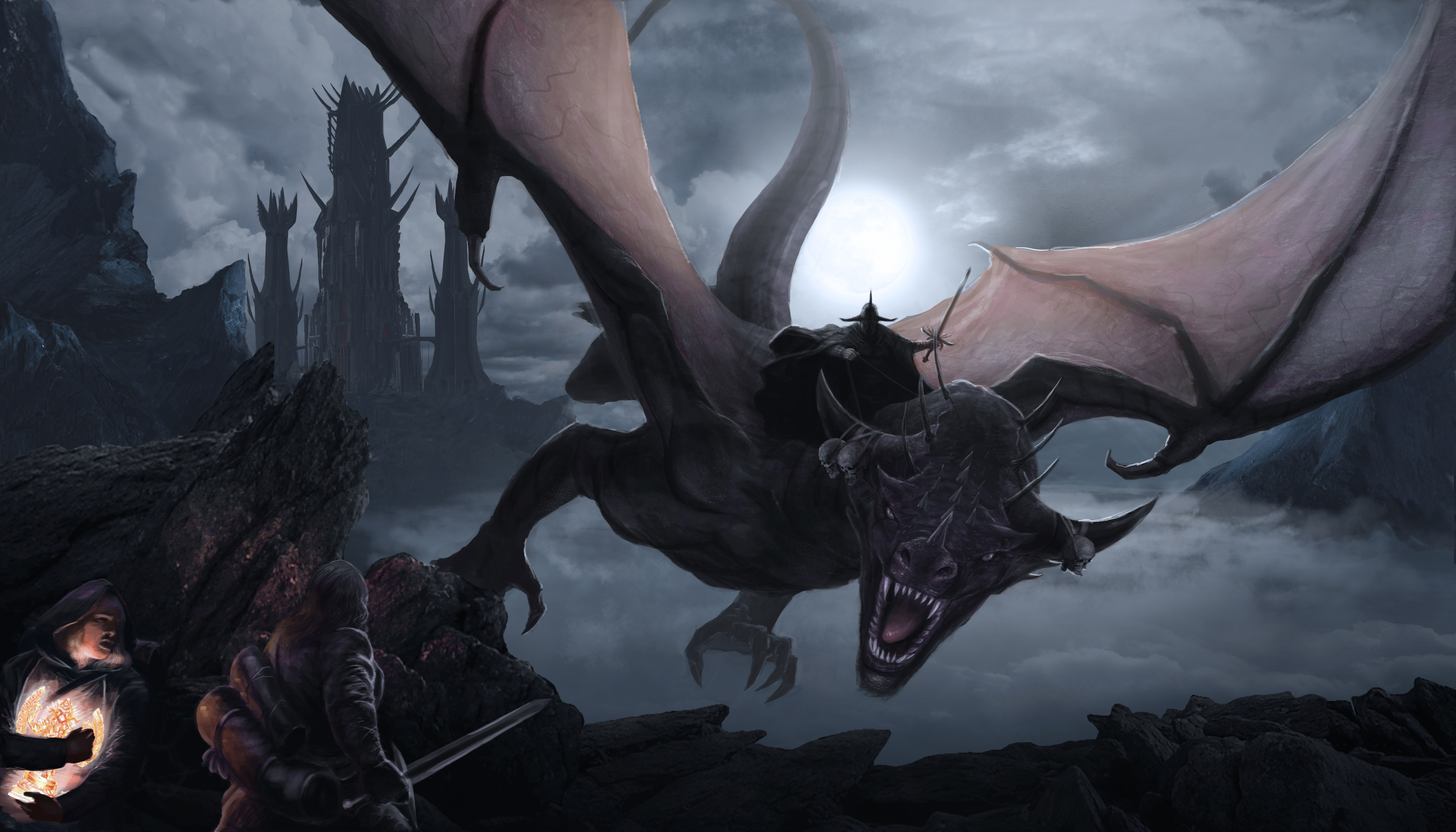 Art Lord Of The Rings Dragon - HD Wallpaper 