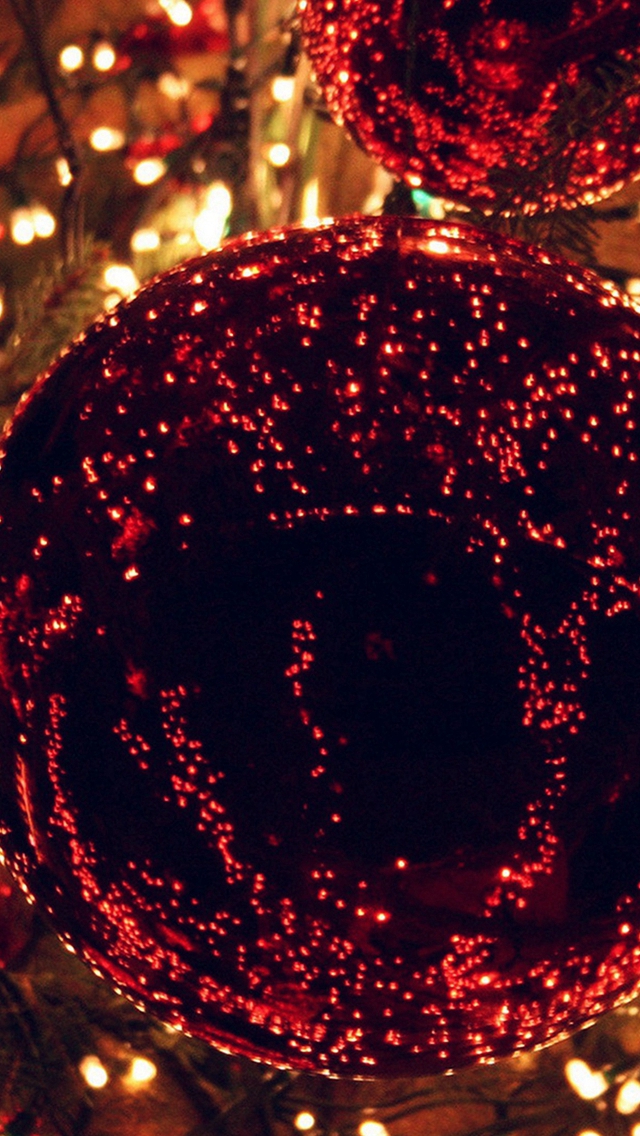 Christmas Light Balls Holiday Life City Iphone Wallpaper - Christmas Wallpaper Iphone 4k - HD Wallpaper 