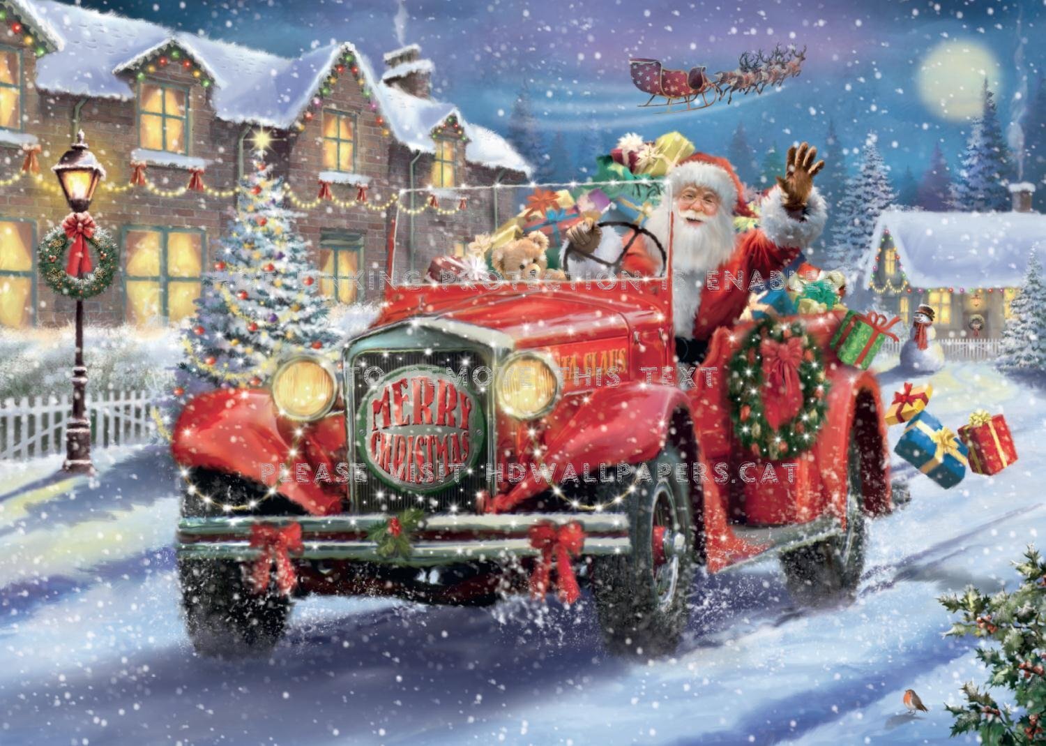Have Holly Jolly Christmas City Gifts Car - Merry Christmas To Our Veterans - HD Wallpaper 