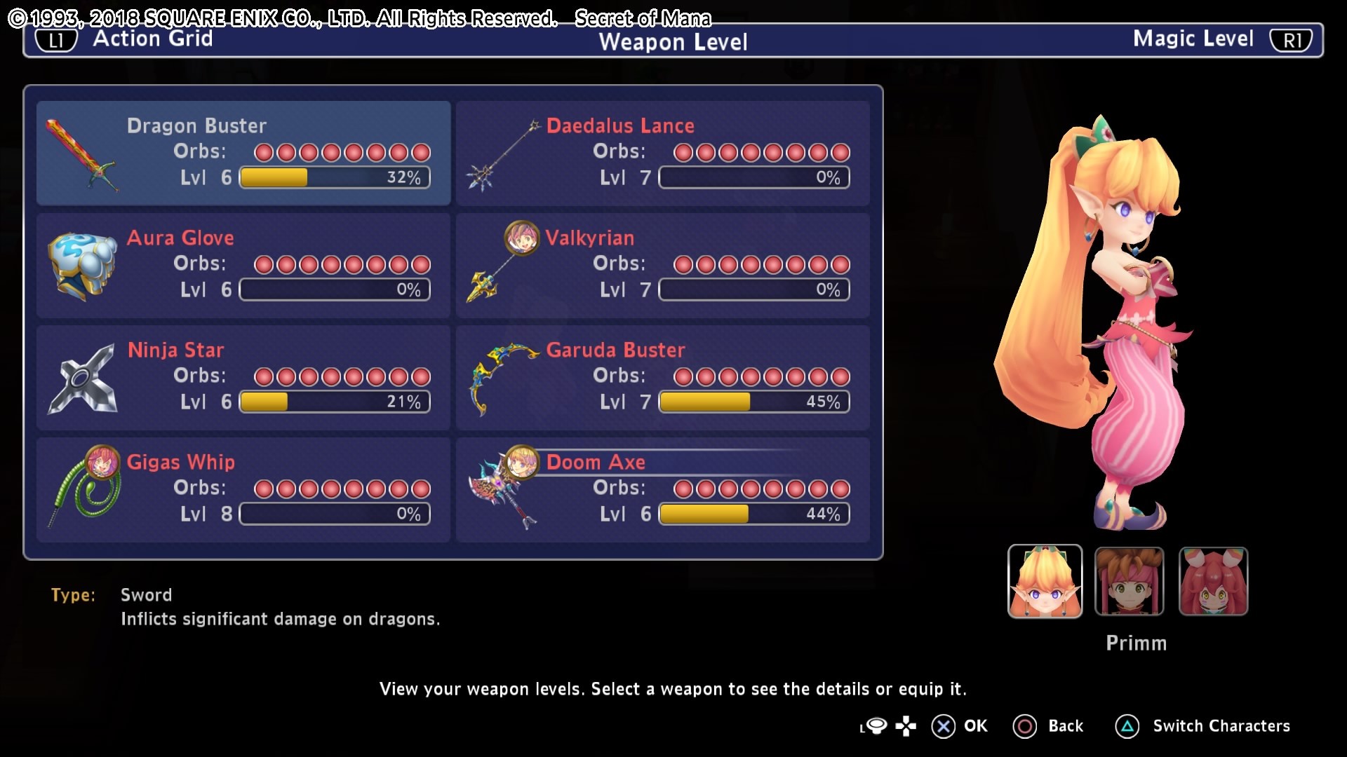 Secret Of Mana Ps4 Orbs - HD Wallpaper 