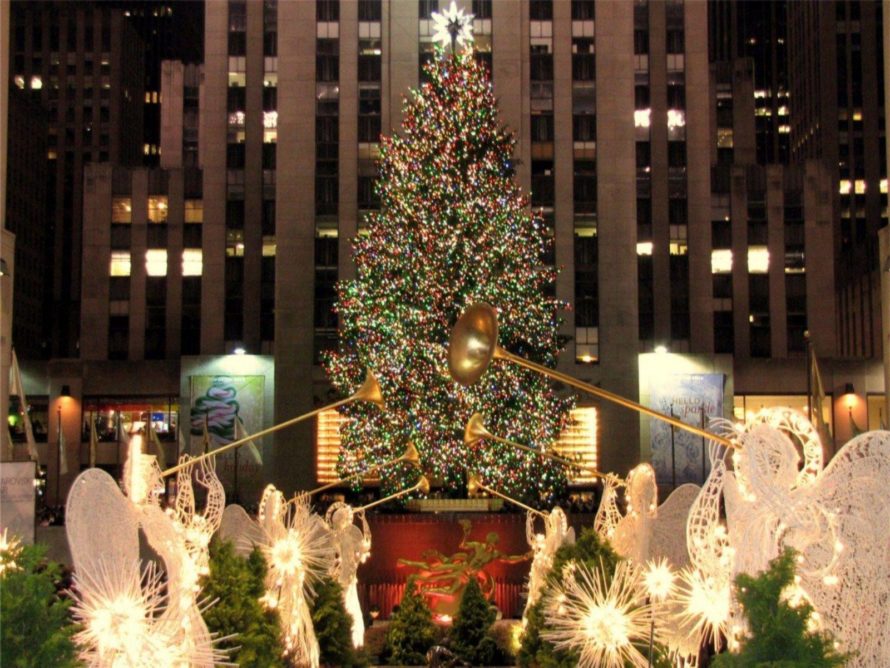 Christmas Wallpaper New York City - HD Wallpaper 