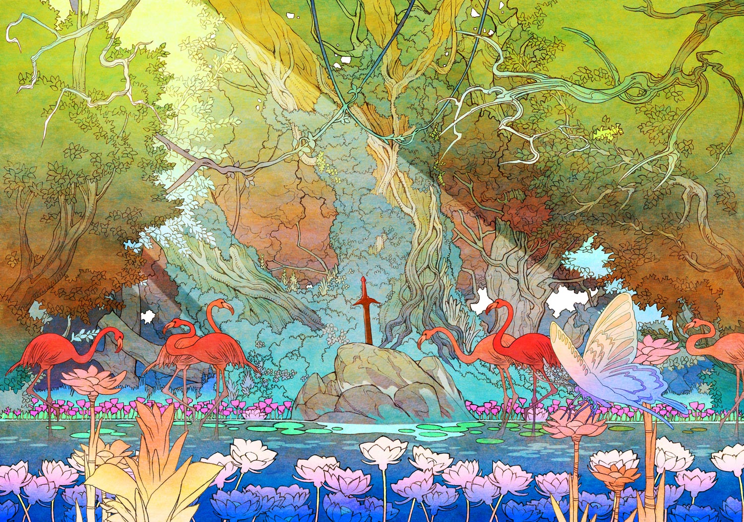Secret Of Mana Art Work - HD Wallpaper 