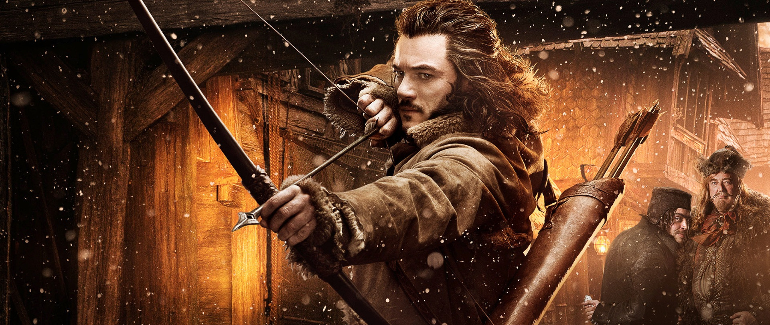 Wallpaper The Hobbit The Desolation Of Smaug, Legolas, - Bard The Bowman - HD Wallpaper 
