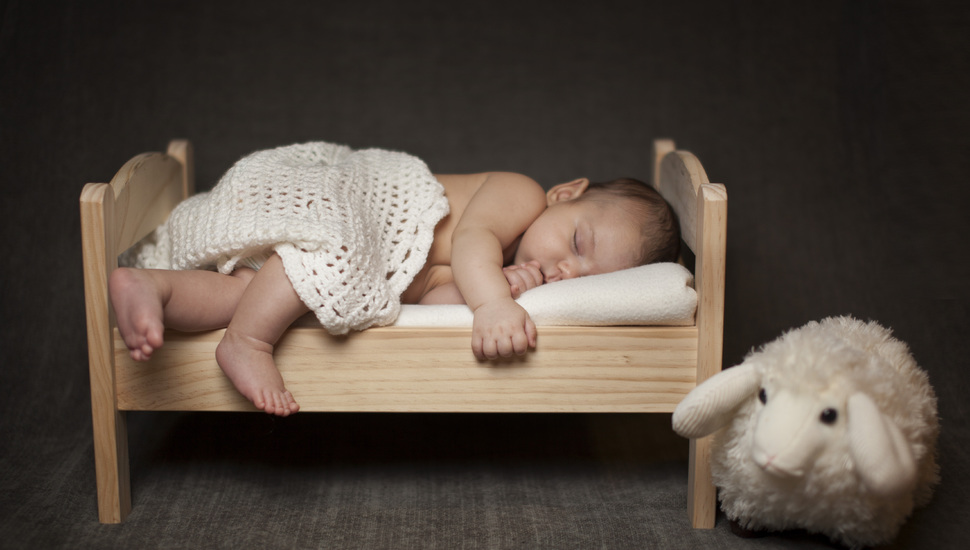 Shawl, Sleeping, Child, Sleep, Baby, Children, Baby - Sleeping Baby In Night In Room - HD Wallpaper 