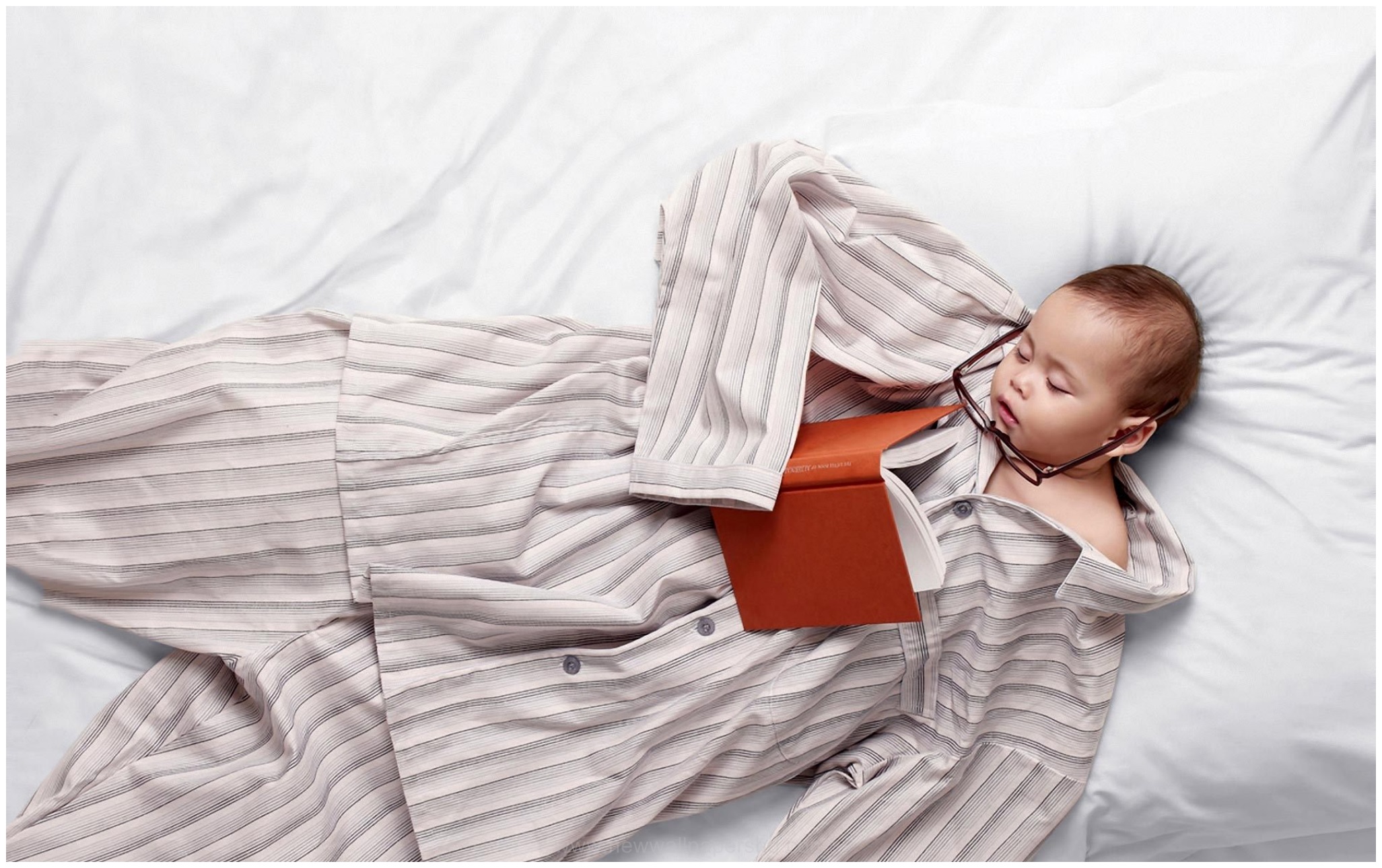 Image For Sleeping Baby Funny Hd Wallpaper - Good Night Baby Funny - HD Wallpaper 