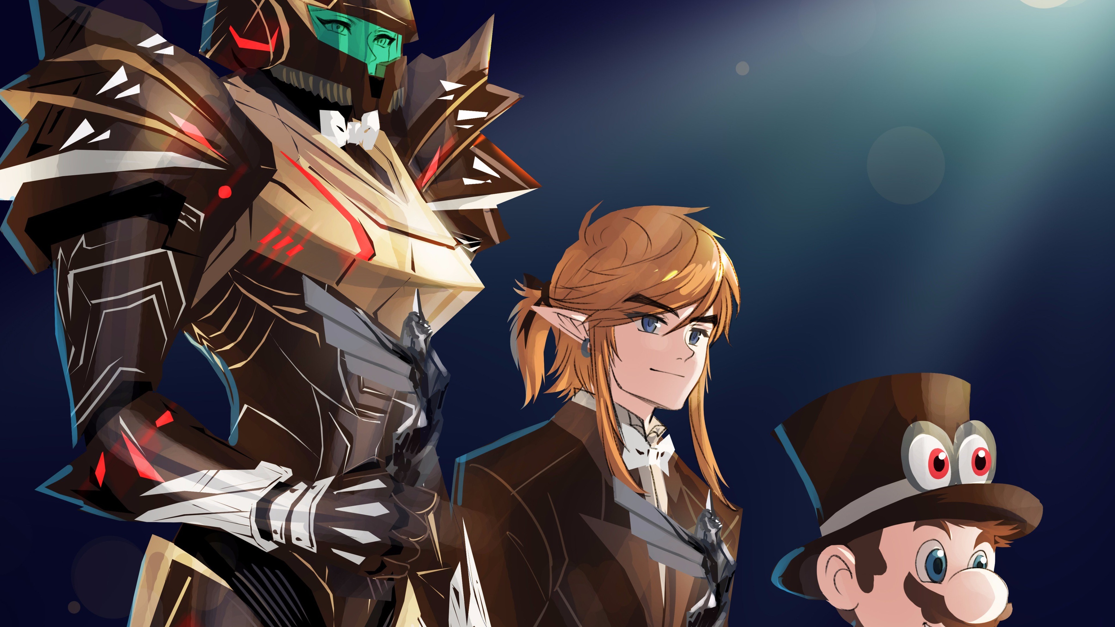 Super Mario Odyssey Samus Aran The Legend Of Zelda - Mario Odyssey Wallpaper Hd - HD Wallpaper 