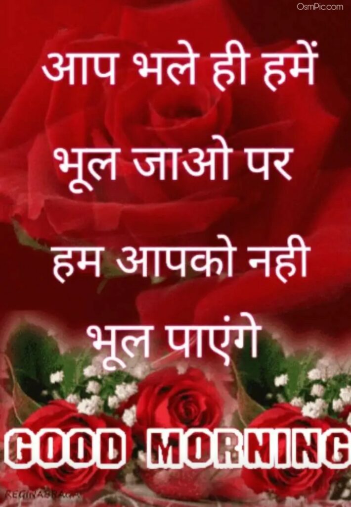 Good Morning Image For Girlfriend In Hindi - Floribunda - HD Wallpaper 