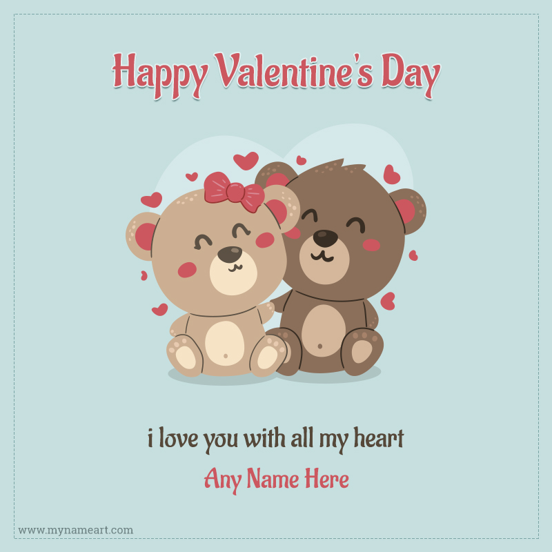 Romantic Valentines Day Wishes Quotes With Name - Love Cute - HD Wallpaper 