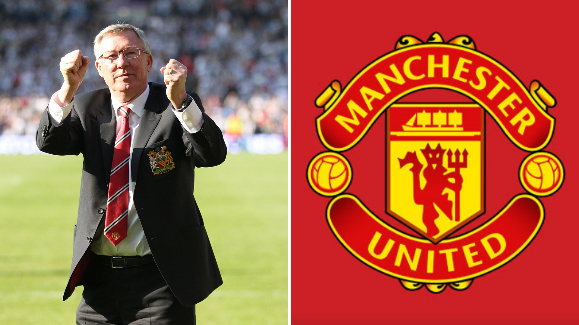 Former Manchester United Star Reveals Brutal Encounter - Alex Ferguson Man Utd Logo - HD Wallpaper 
