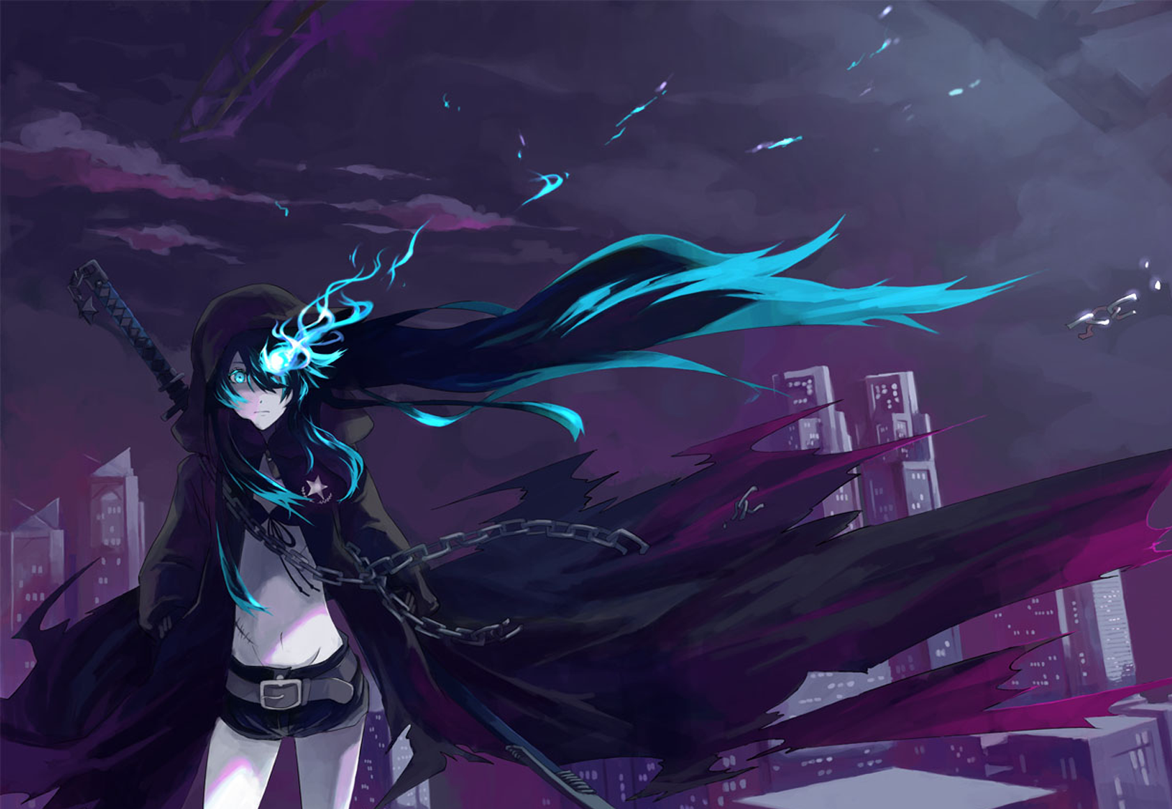 Black Rock Shooter Wallpaper Hd - HD Wallpaper 