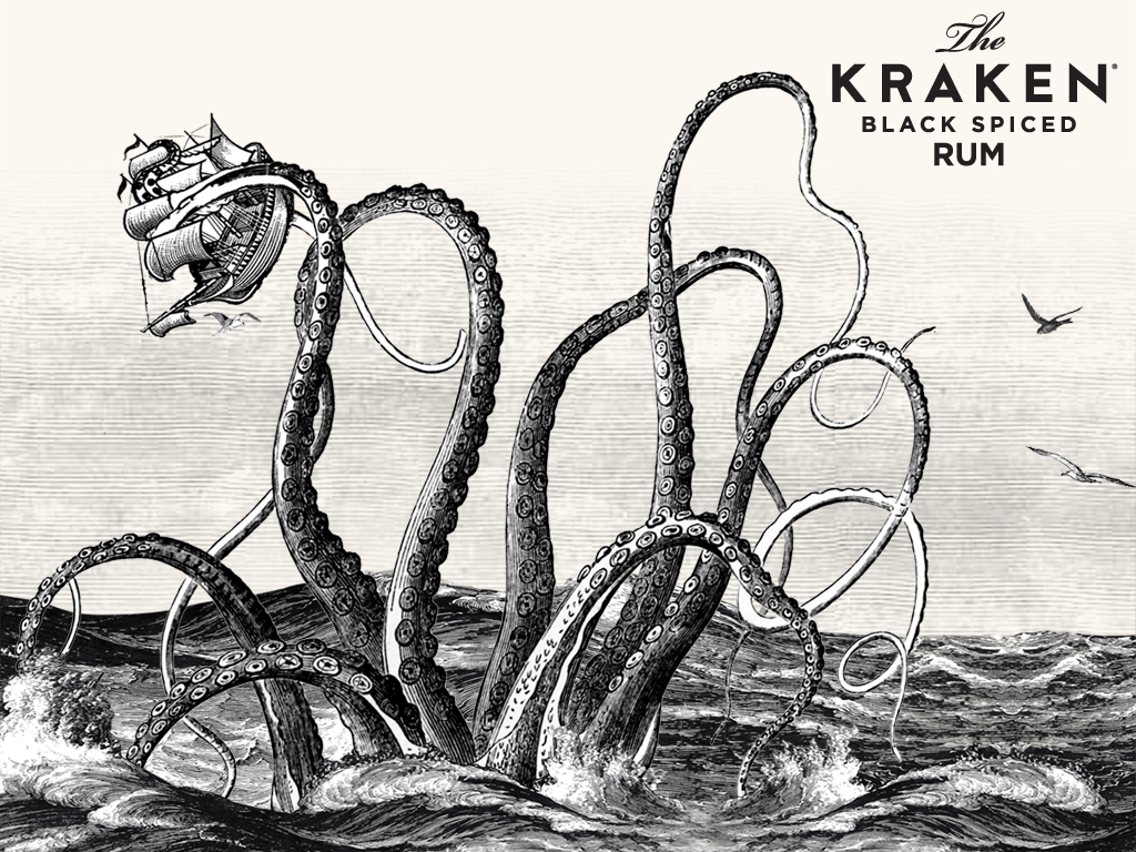 Kraken Rum Art - HD Wallpaper 