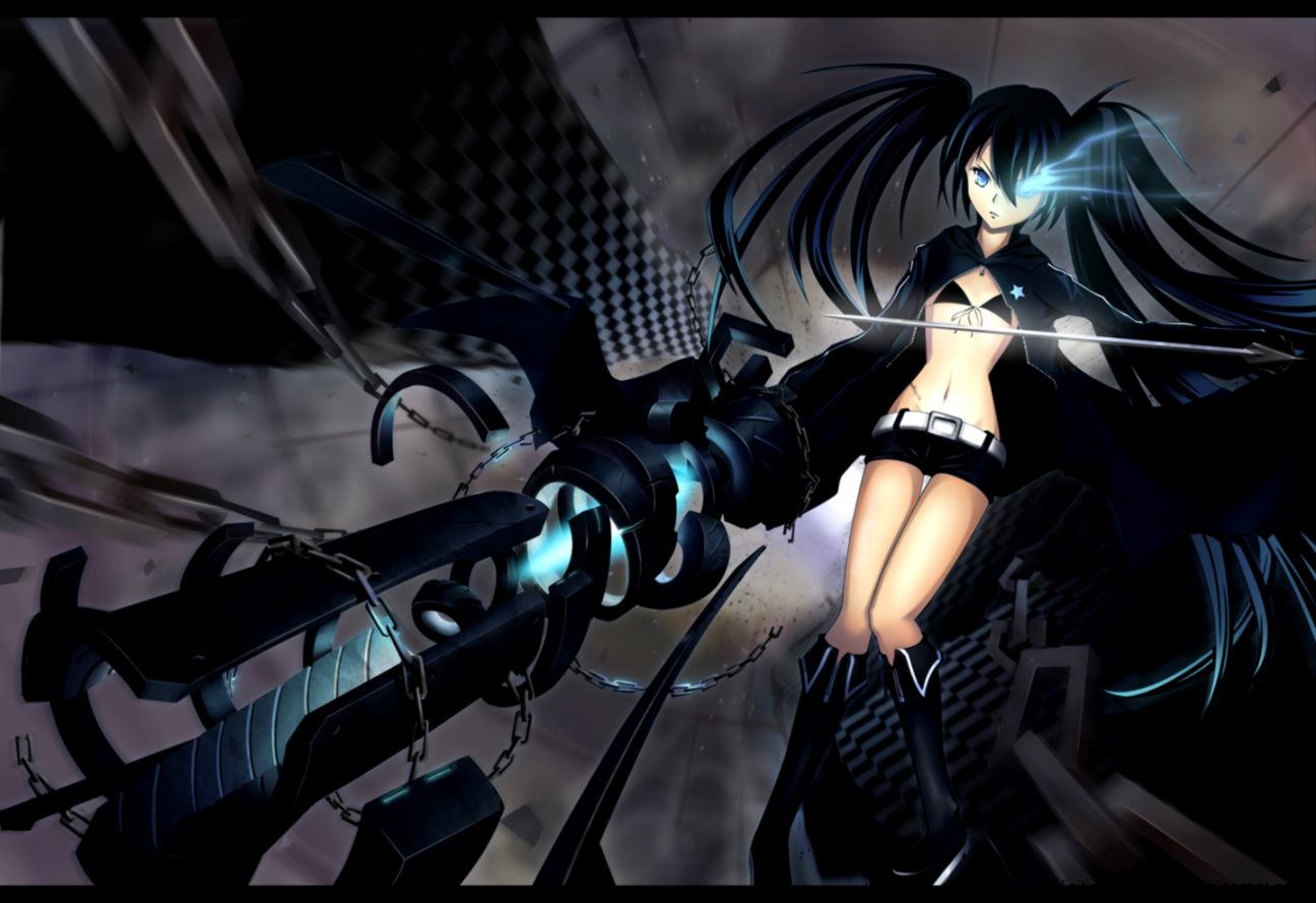Black Rock Shooter Computer Wallpapers Desktop Backgrounds - HD Wallpaper 
