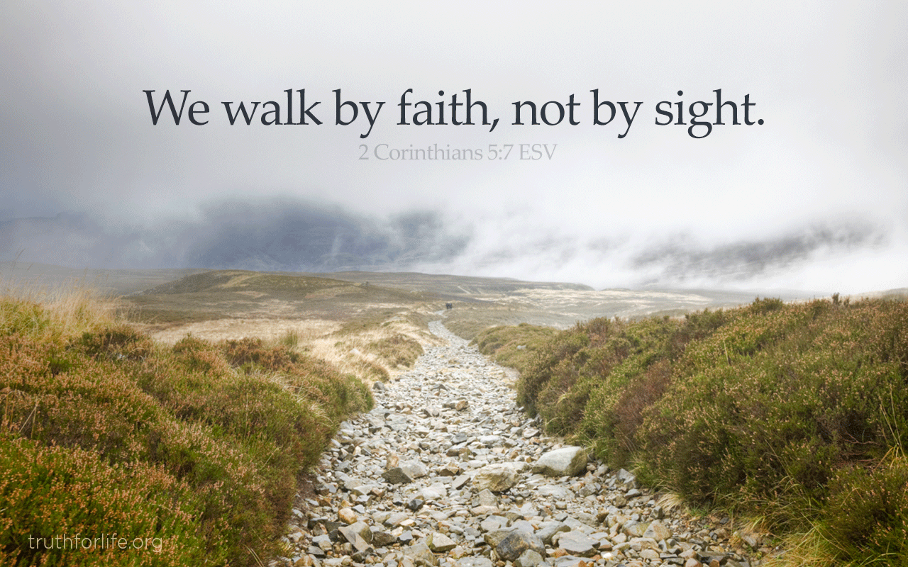Walk By Faith Not By Sight Background - HD Wallpaper 
