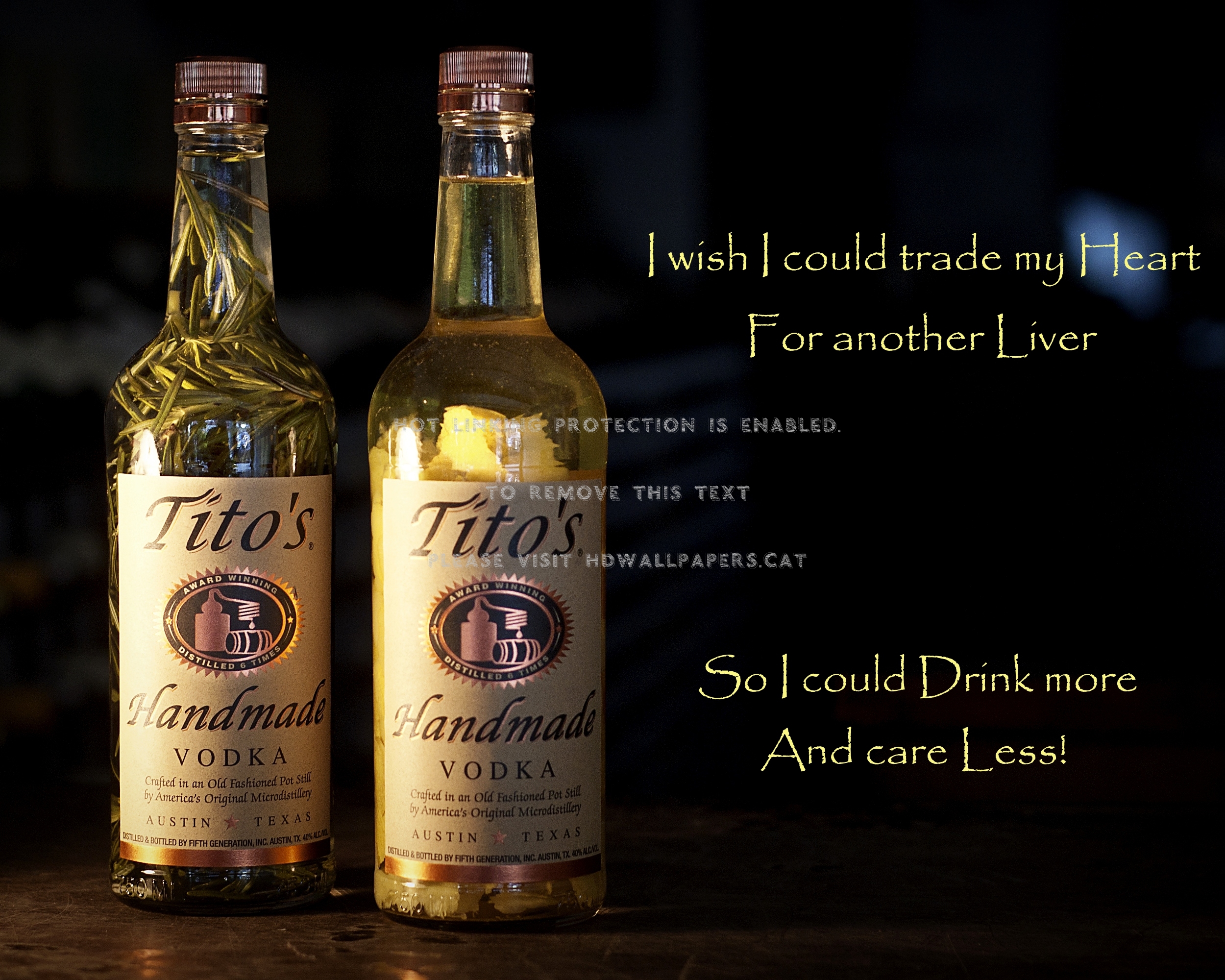 Truth In Drinking Care Sayings Quotes Liver - Tito's Vodka - HD Wallpaper 
