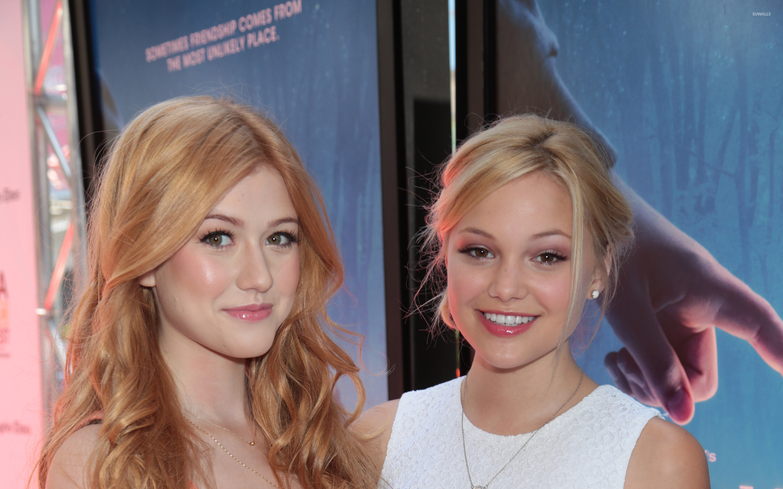 Katherine Mcnamara And Olivia Holt - HD Wallpaper 
