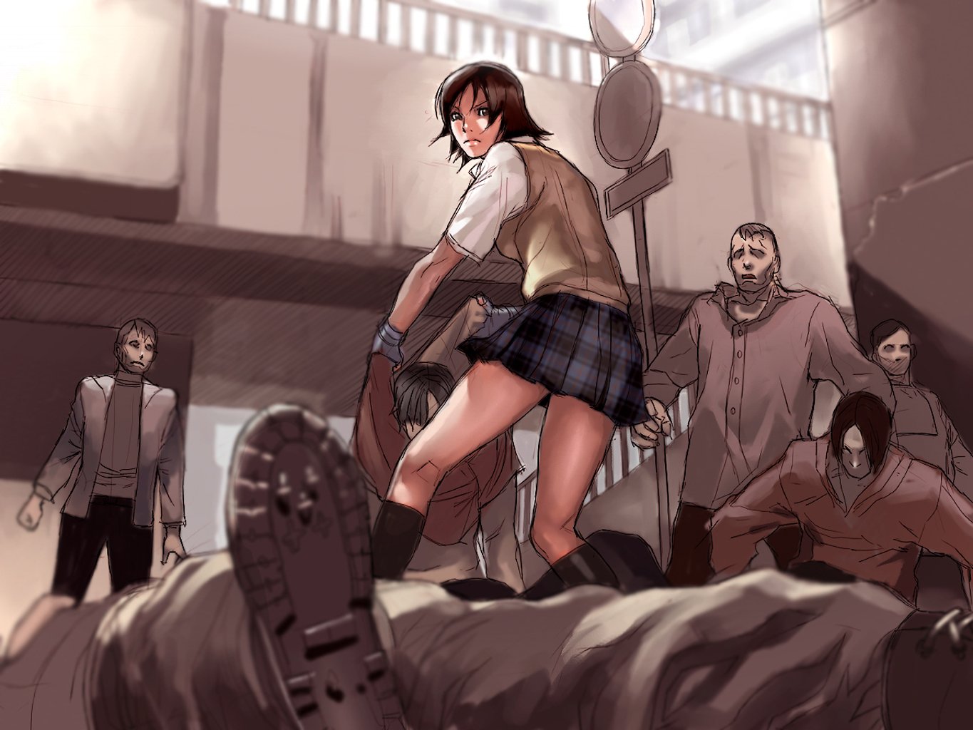 Asuka Kazama Tekken5 Story Artwork Hd Fix - Asuka Kazama Tekken 5 Story Mode - HD Wallpaper 