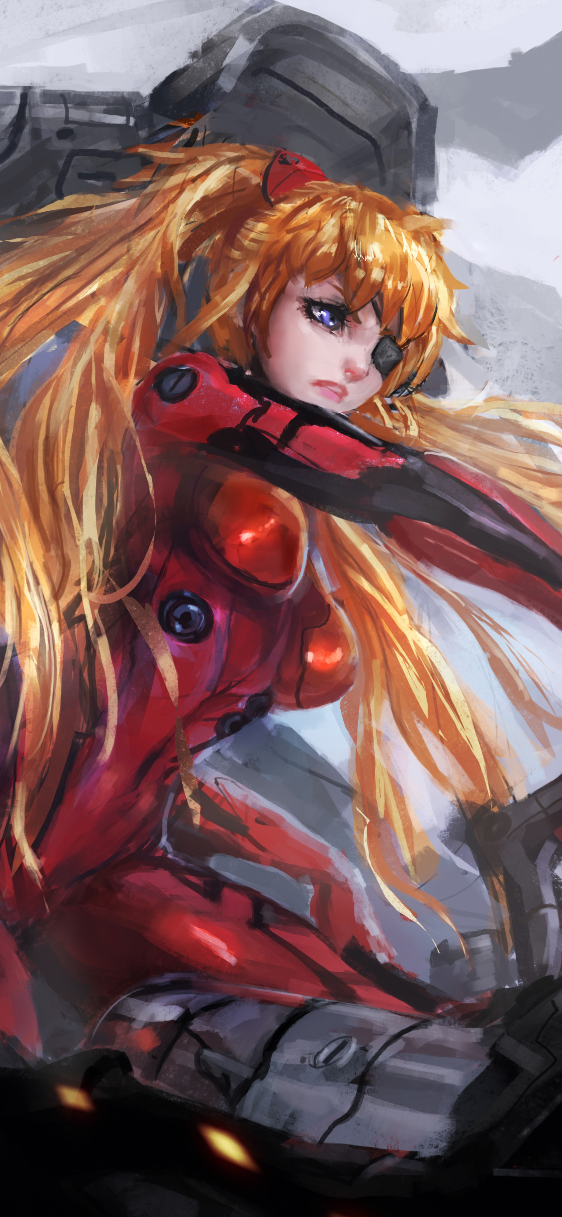 Evangelion Asuka Fanart - HD Wallpaper 