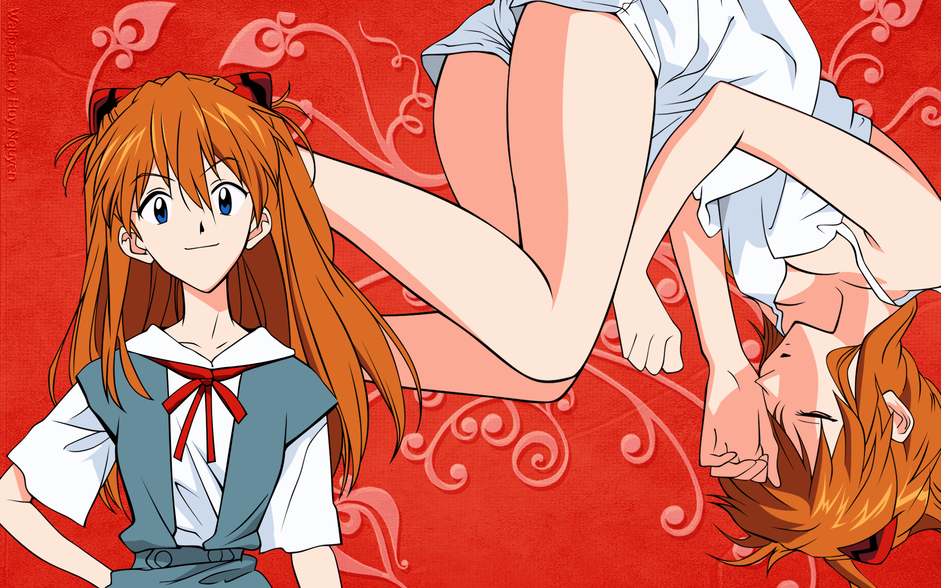 Neon Genesis Evangelion, Asuka Langley Soryu Wallpaper - Cartoon - HD Wallpaper 