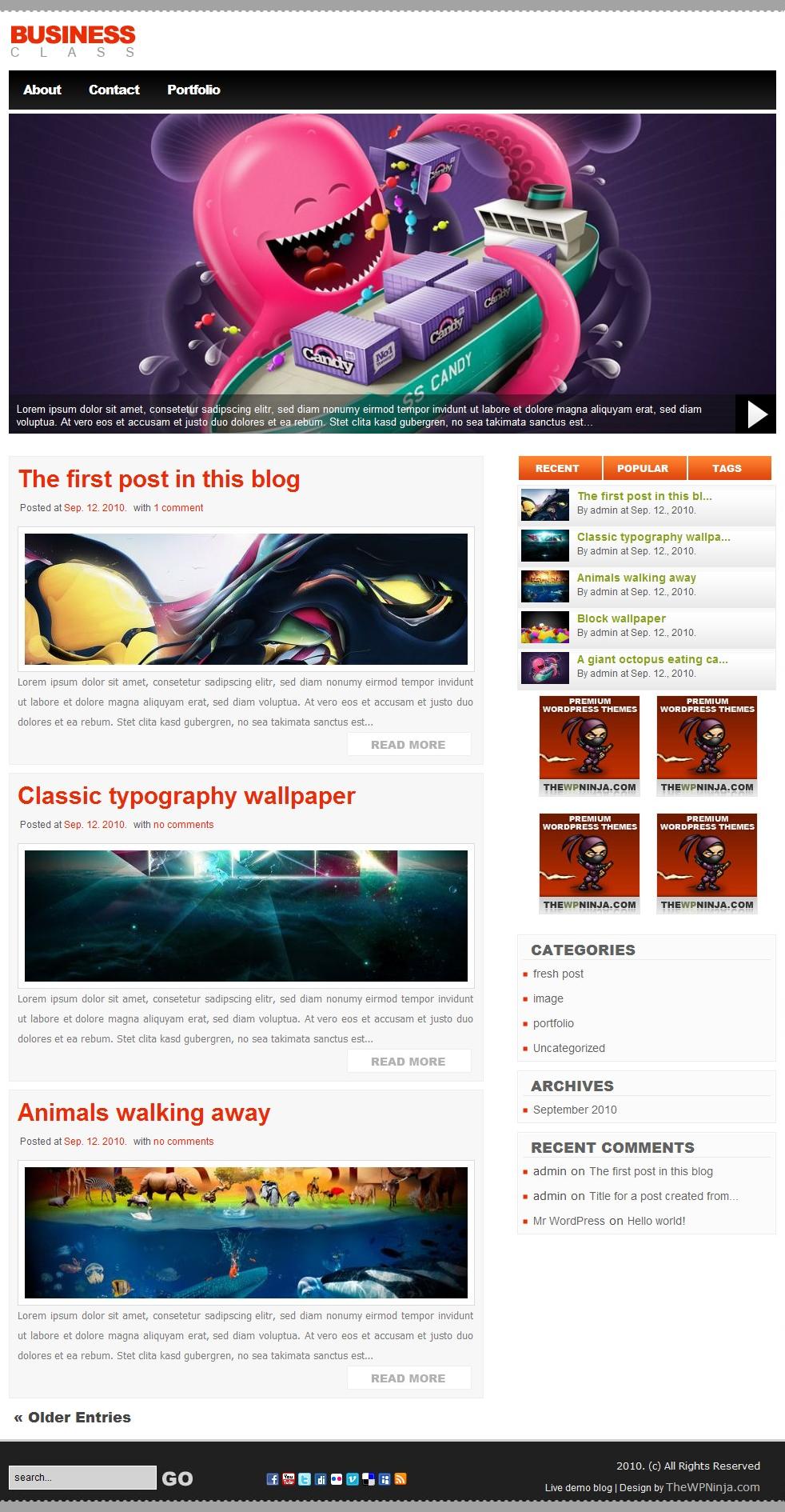 Thewpninja Businessclass Wordpress Theme - HD Wallpaper 