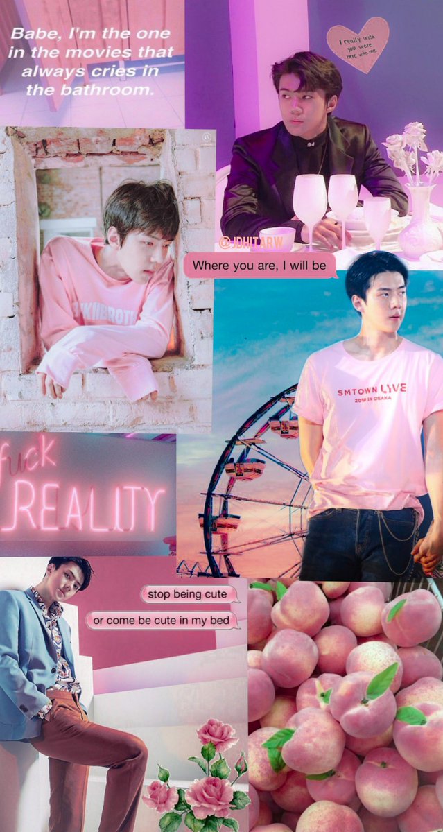 Cute Background Sehun Exo - HD Wallpaper 