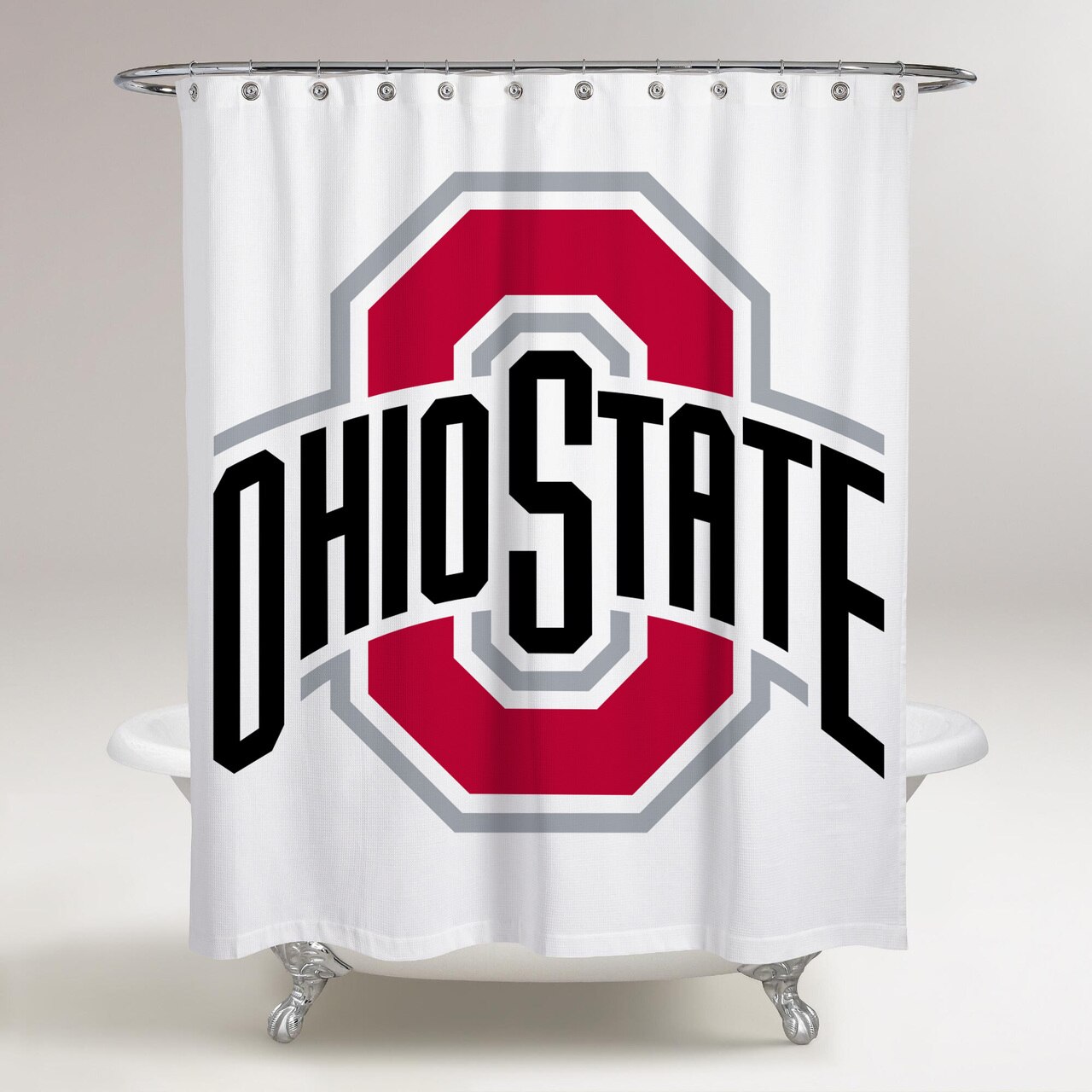 Logo Ohio State University 1280x1280, Ohio State University Shower Curtain