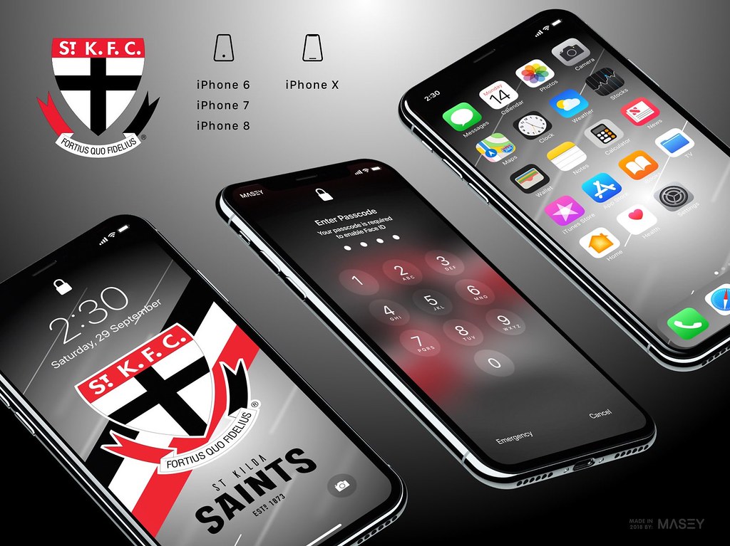 St Kilda Saints Iphone Wallpaper - St Kilda Saints - HD Wallpaper 