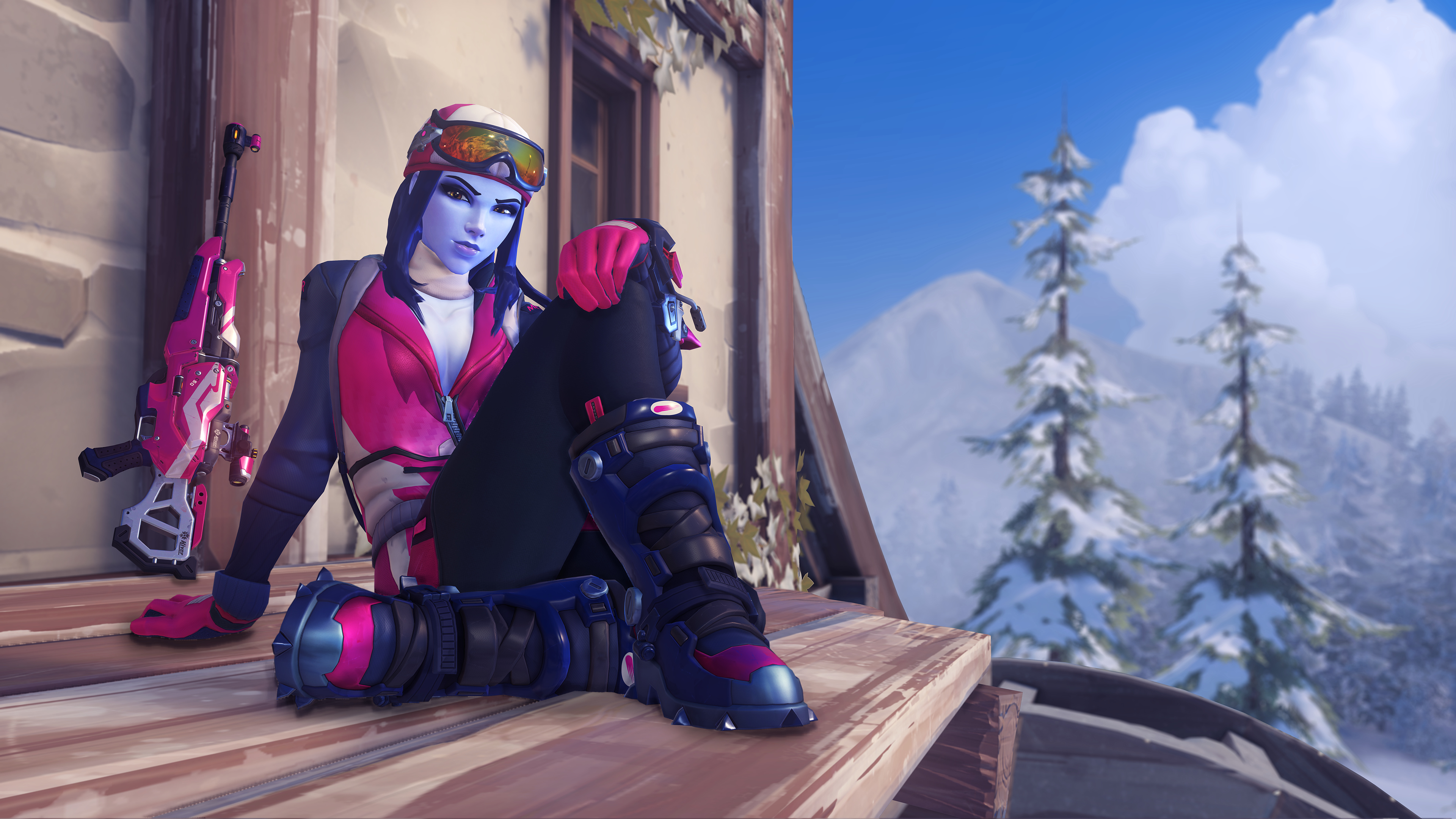 Widowmaker Winter Skin Overwatch - HD Wallpaper 
