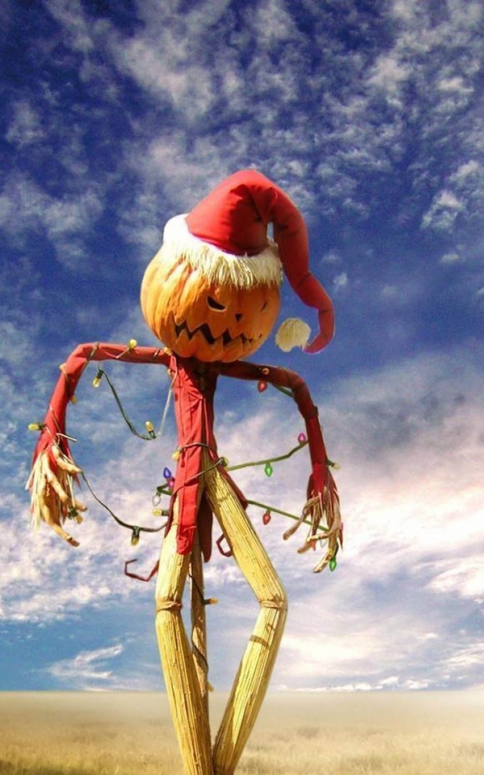 Halloween Holiday Scarecrow Hd Mobile Wallpaper - Funny Christmas Facebook  Cover - 950x1520 Wallpaper 