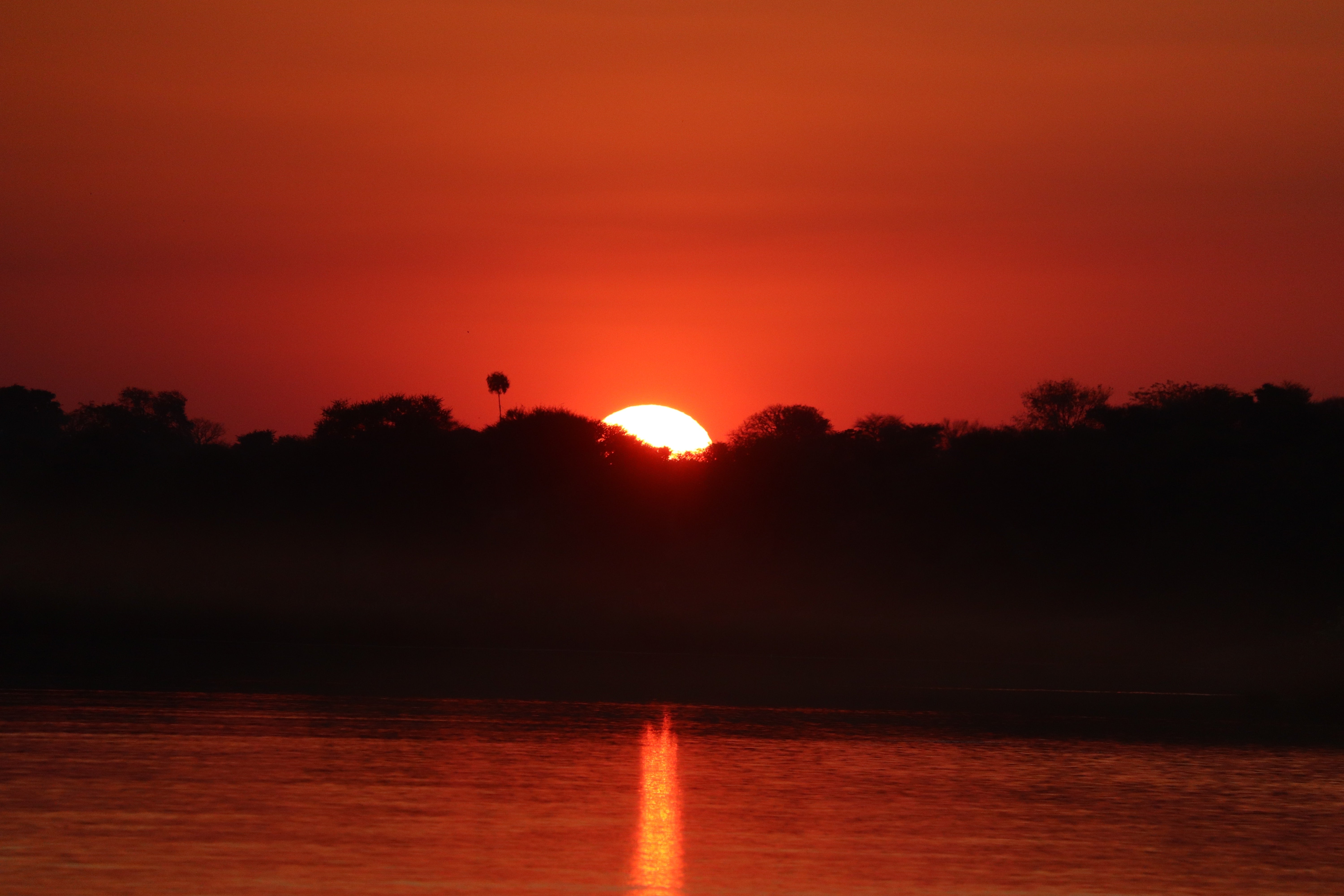 Sunset At Namibia Angola Border Rundu Namibia Wallpaper - Sunsets In Namibia - HD Wallpaper 