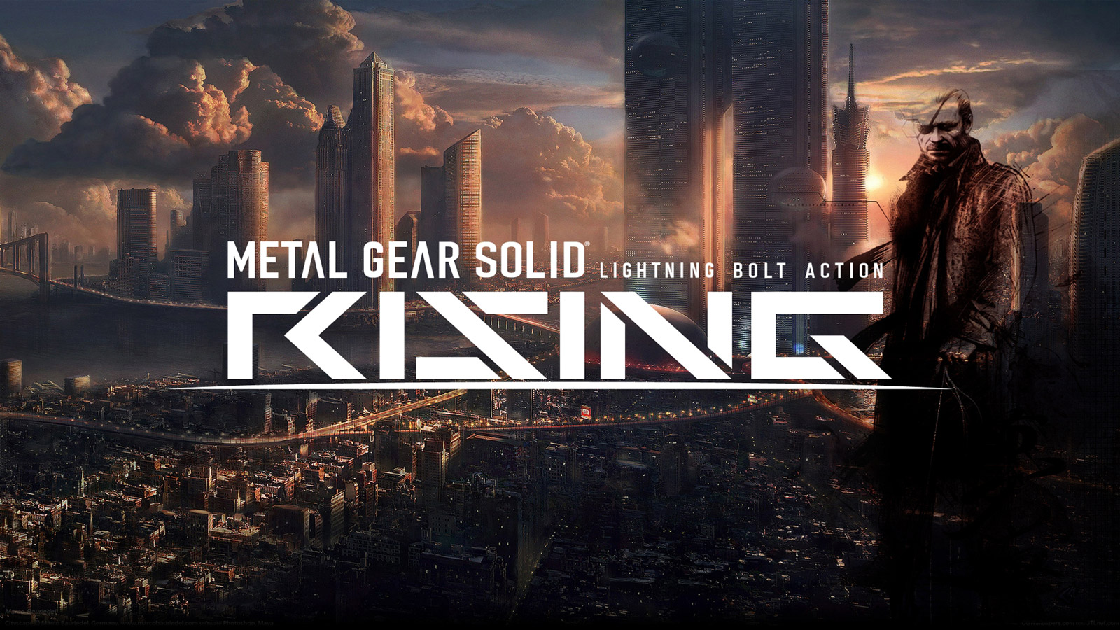 Metal Gear Rising - Futuristic City Burning - HD Wallpaper 