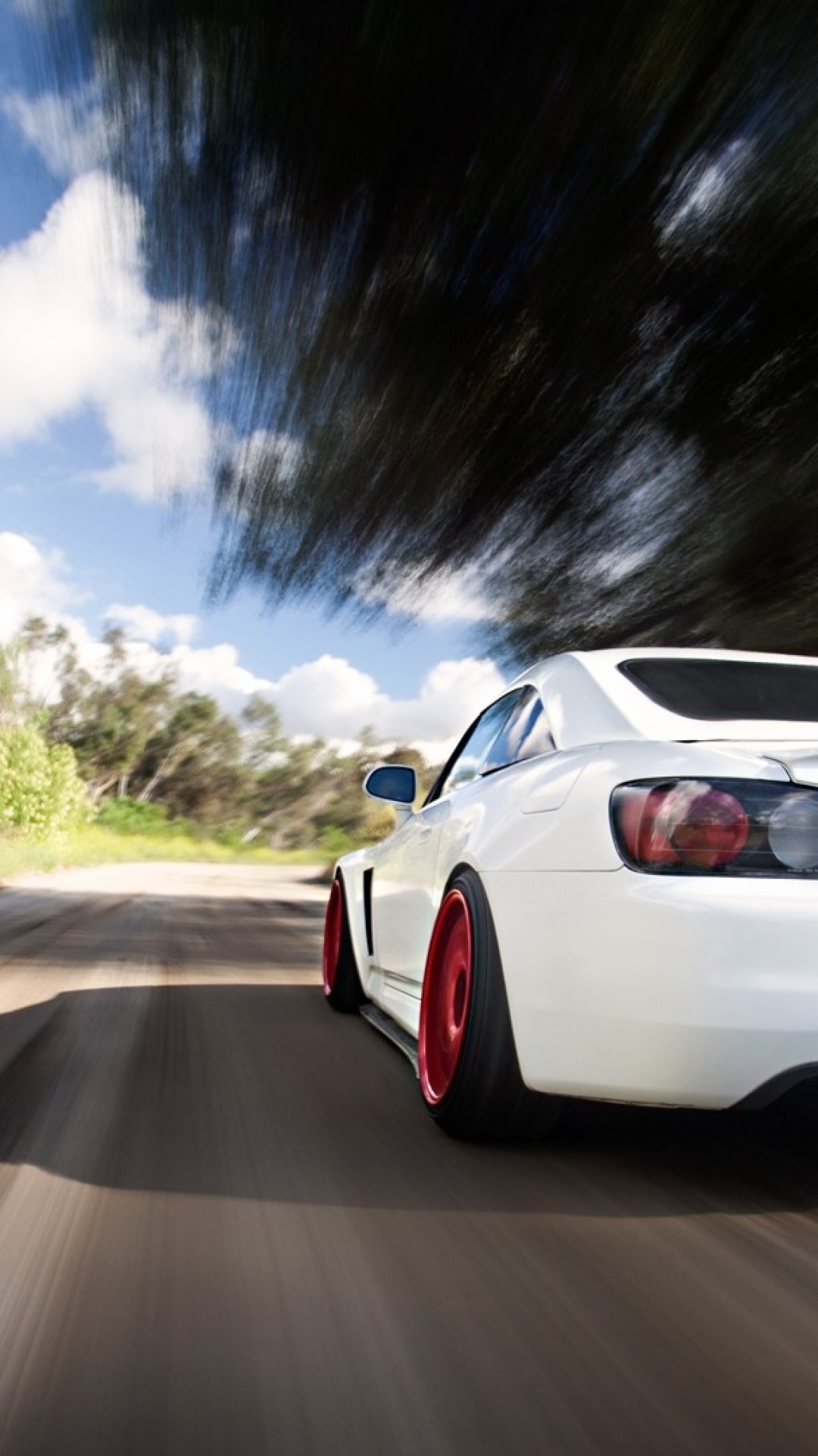 Honda S2000, Back View, White, Timelapse, Cars - Honda S2000 Wallpaper Phone - HD Wallpaper 