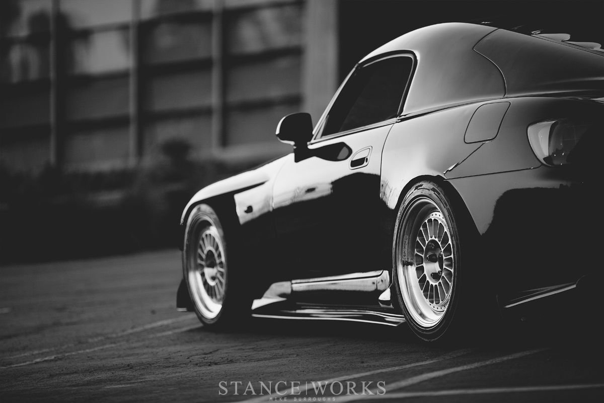 Stanced S2000 Wallpapers - Black And White Stance Car - HD Wallpaper 