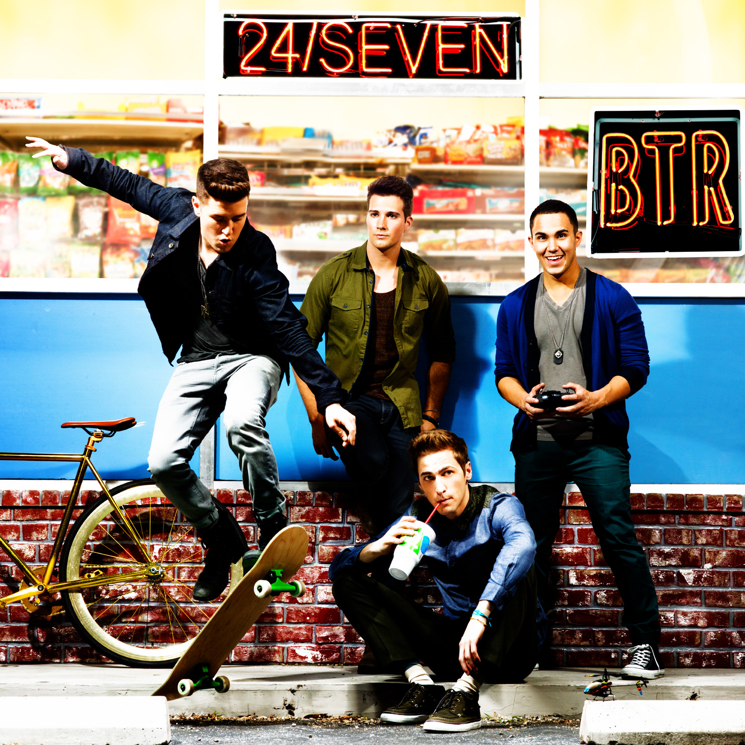 Big Time Rush 24 Seven Album Cover - HD Wallpaper 
