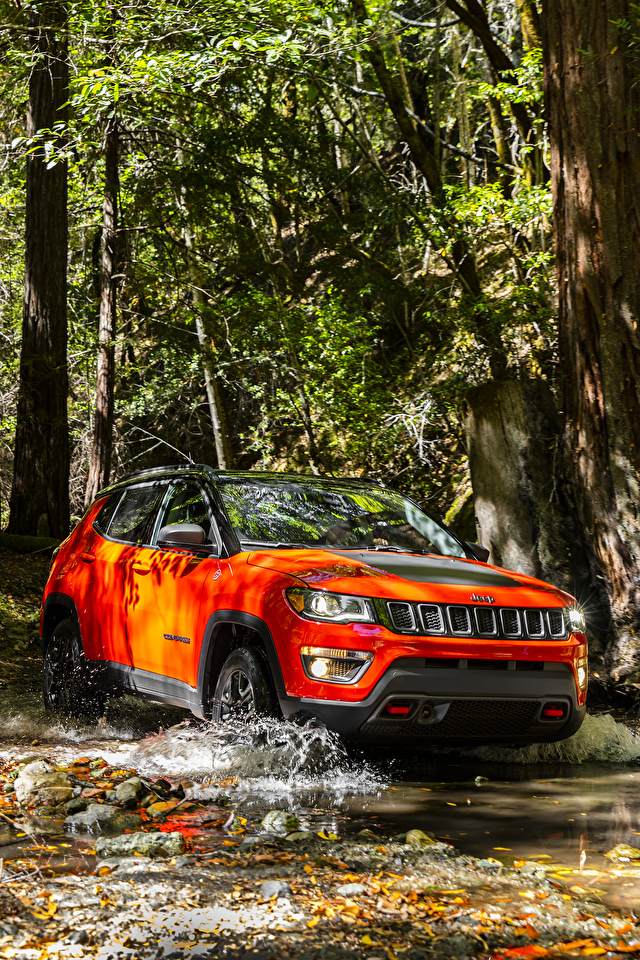 Jeep Compass 2019 Orange - HD Wallpaper 