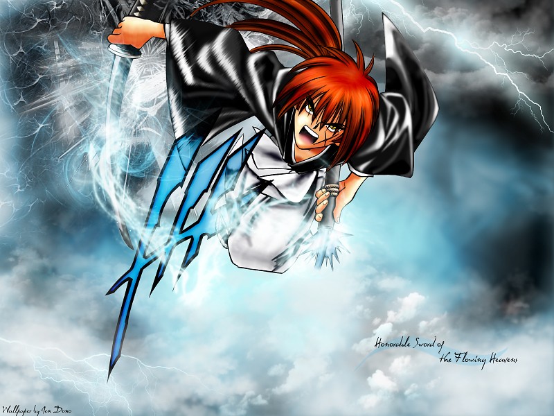 Rurouni Kenshin Anime Wallpaper - Kenshin Himura - HD Wallpaper 