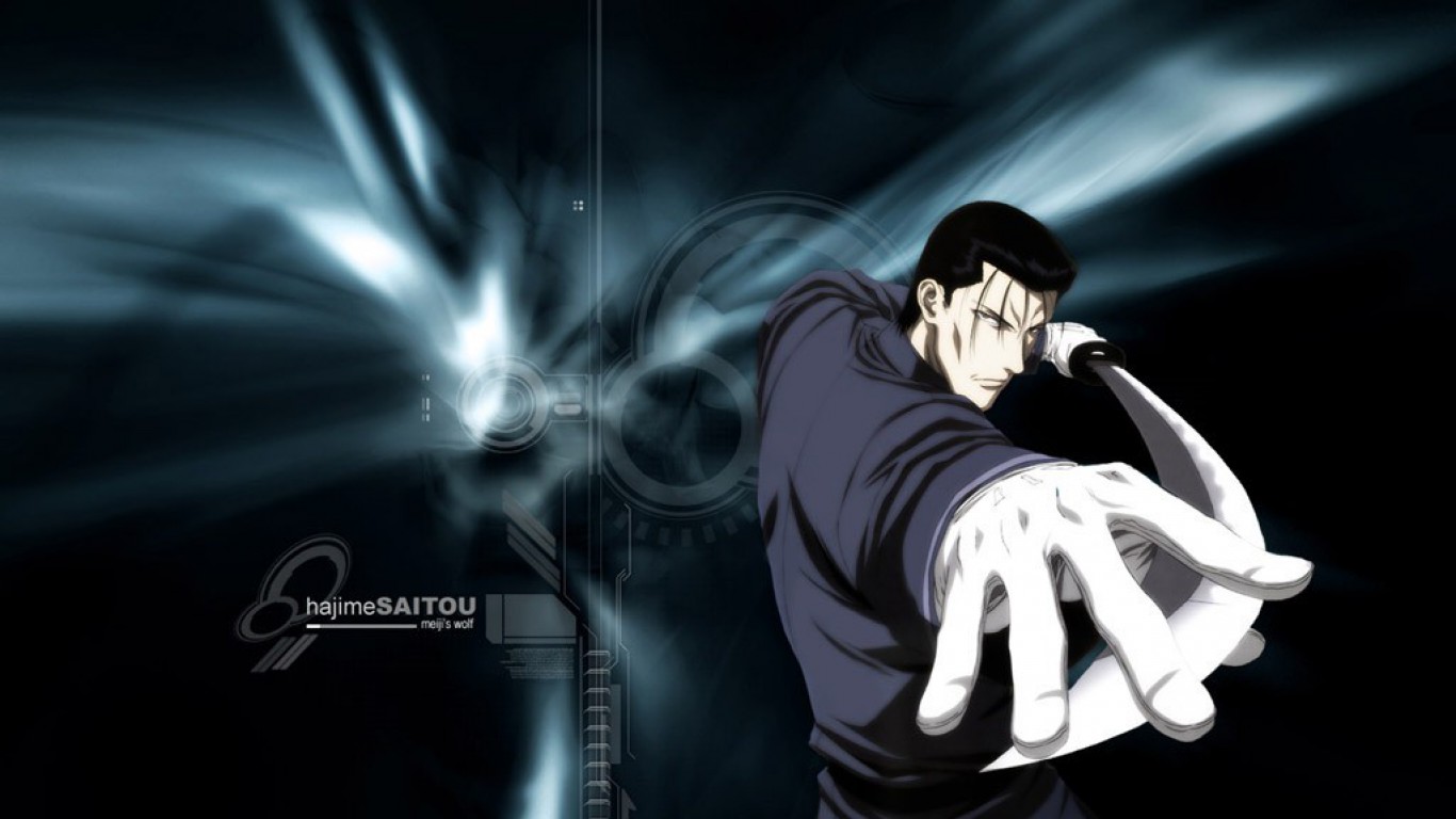 Hajime Saitou Samurai X - HD Wallpaper 