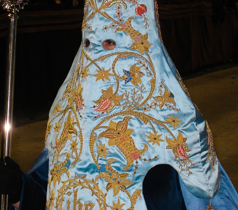 Spain, Lorca, Holy Week, Penitent, Embroidery, Parade, - Bordado Lorca - HD Wallpaper 