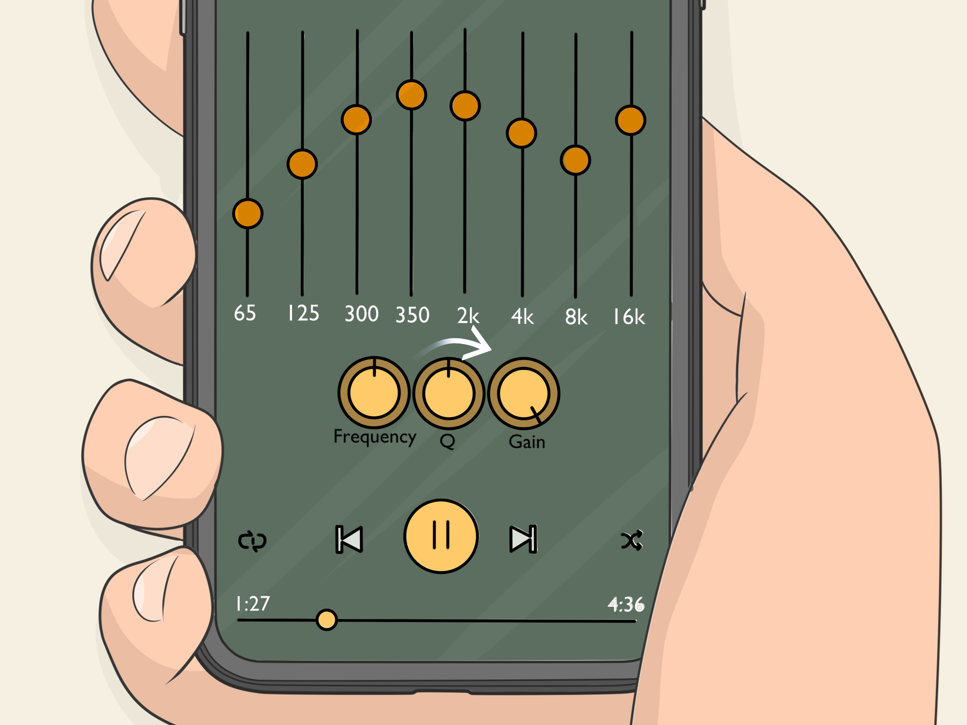 Image Titled Use A Graphic Equalizer Step - Cartoon - HD Wallpaper 