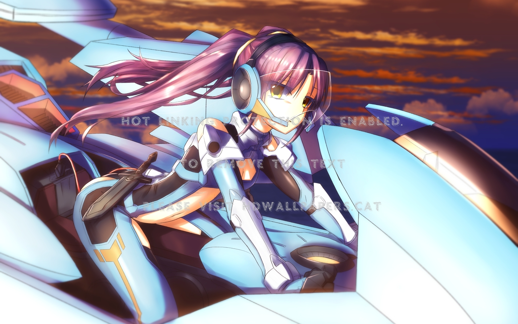 Salia Ange Scifi Mecha Robot Anime Cross - Anime Girls Riding A Motor - HD Wallpaper 