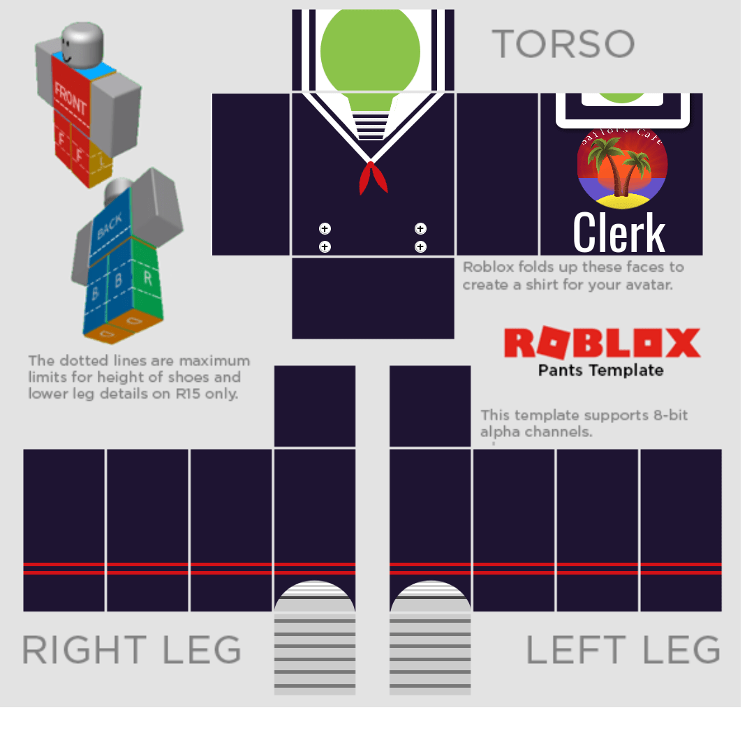 cute roblox outfit template