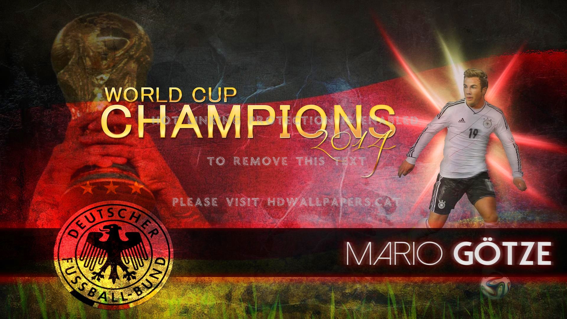 Germany S Final Scorer Mario Goetze Gotze - Deutscher Fussball Bund - HD Wallpaper 