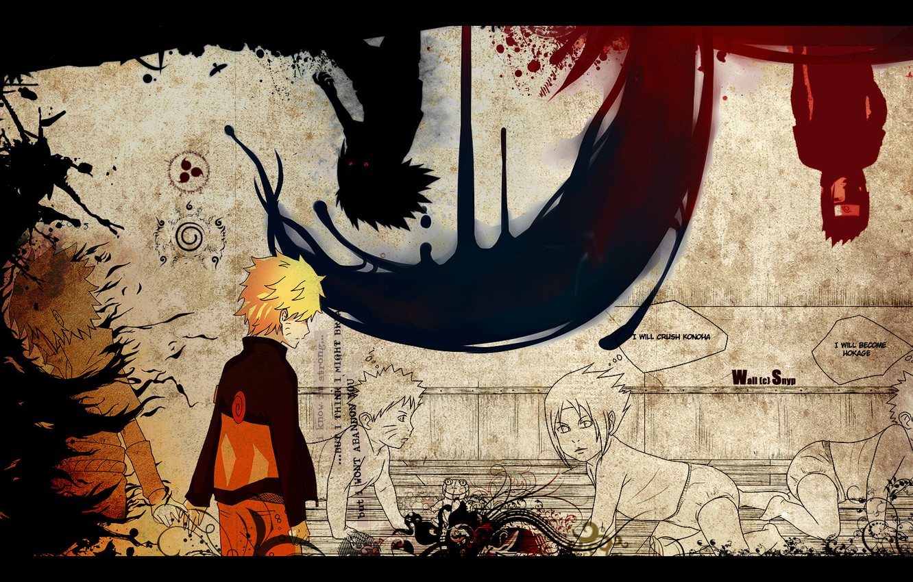 Photo Wallpaper Sadness, Betrayal, Naruto, Naruto, - Sasunaru Sad Naruto - HD Wallpaper 