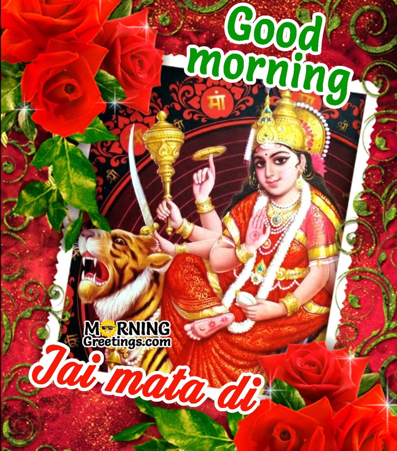 Beautiful Image Of Devi Maa - Good Morning Durga Maa Quotes - HD Wallpaper 