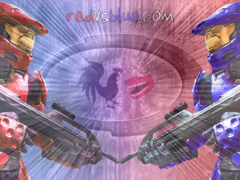 Red Vs Blue - HD Wallpaper 