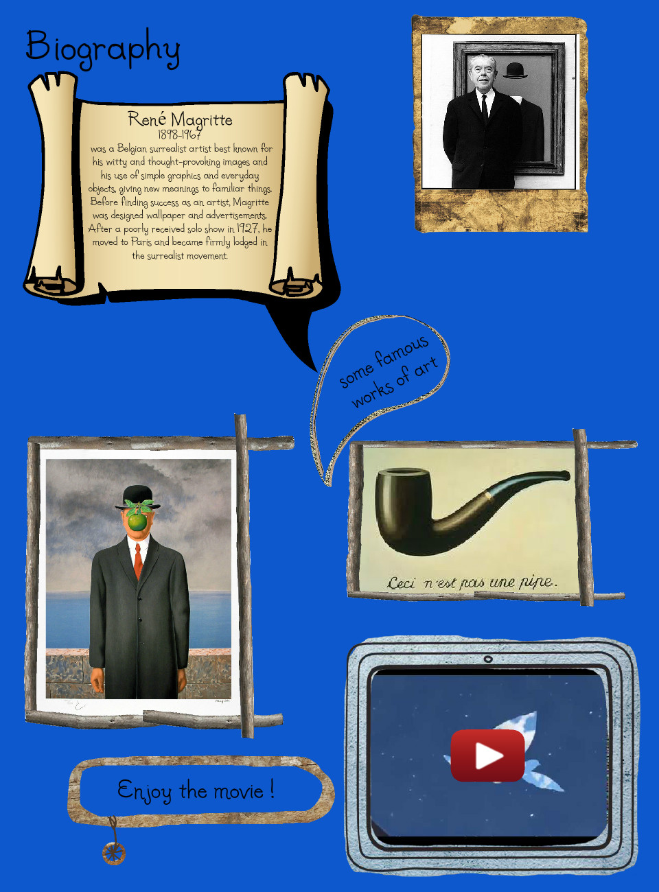 Biography Rm - Rene Magritte - HD Wallpaper 