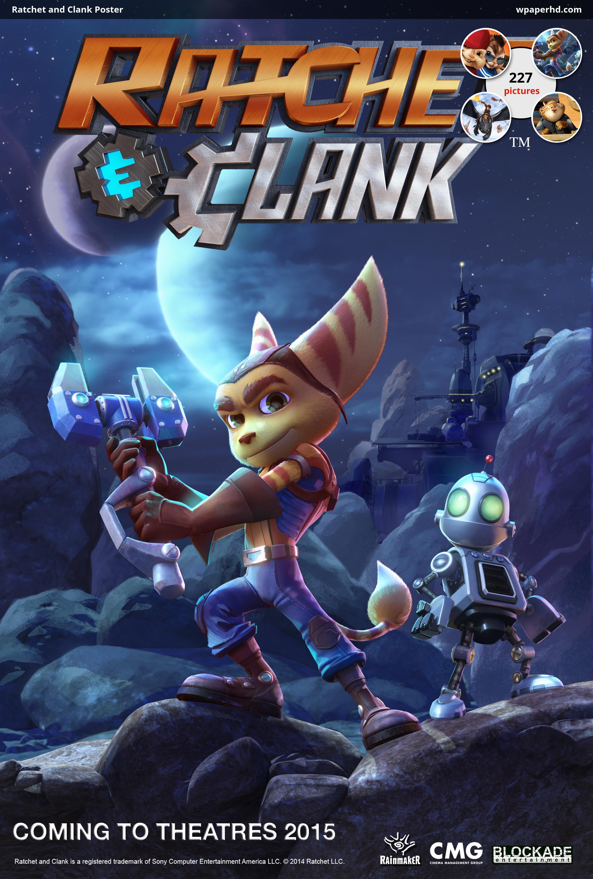 Ratchet And Clank 2016 Cartoon - HD Wallpaper 